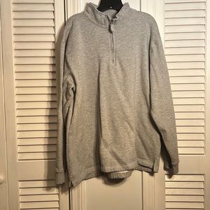 Gray super soft quarter zip long sleeve